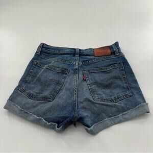Levi’s High Waisted Jean Denim Shorts Button Fly